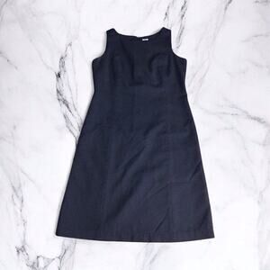 Gap Black Dress Sleeveless Wool Blend Sheath Career Work Size 8